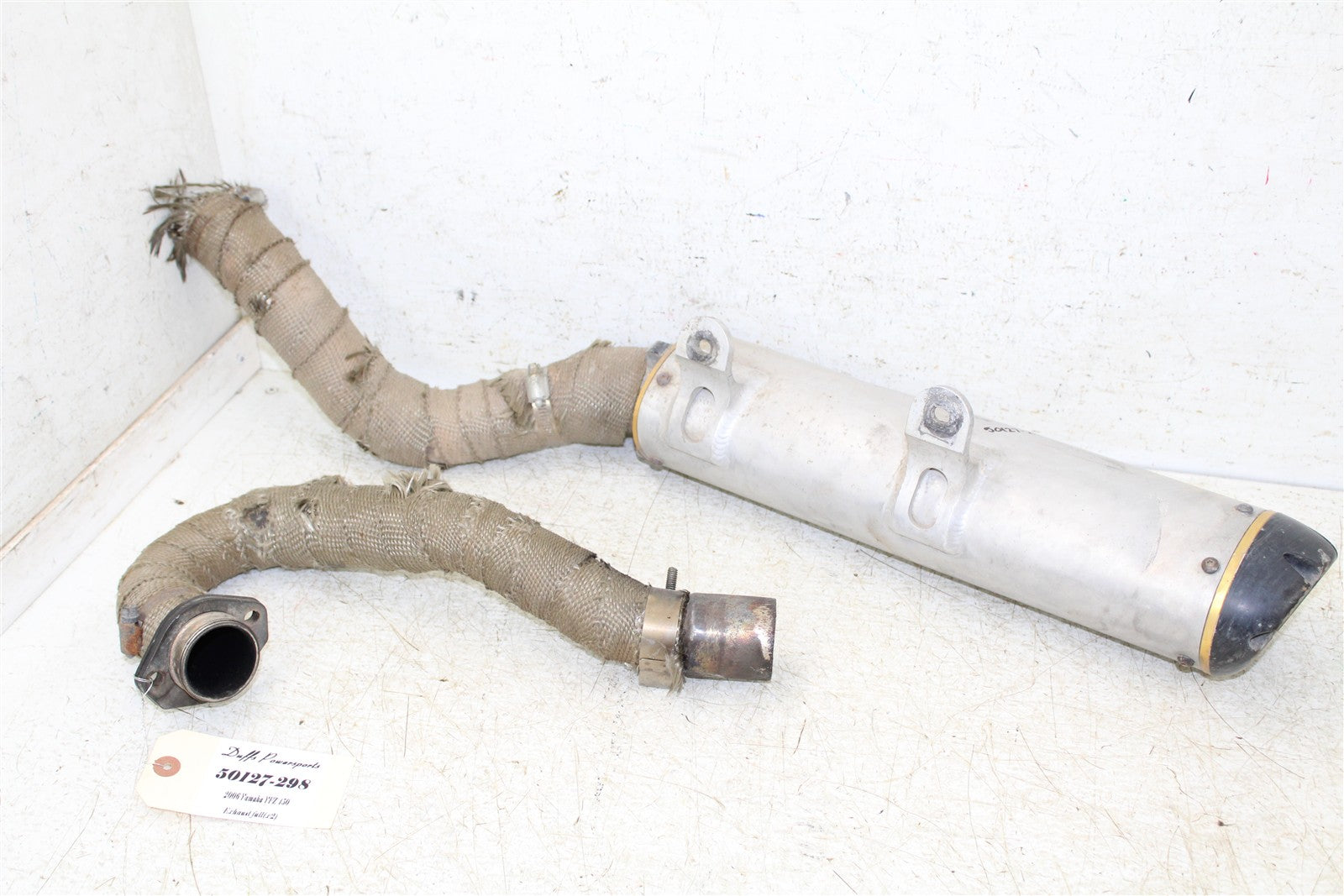 2006 Yamaha YFZ 450 Two Brothers Exhaust Head Pipe Silencer Muffler 50127