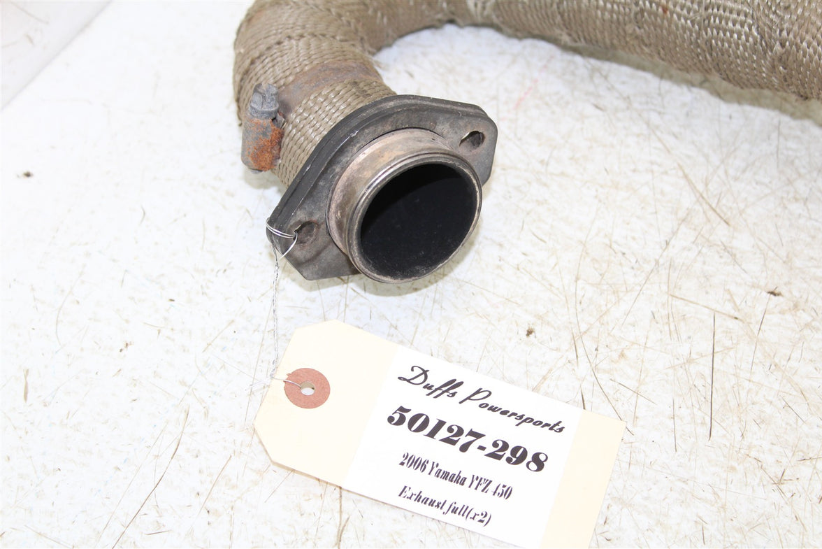 2006 Yamaha YFZ 450 Two Brothers Exhaust Head Pipe Silencer Muffler 50127