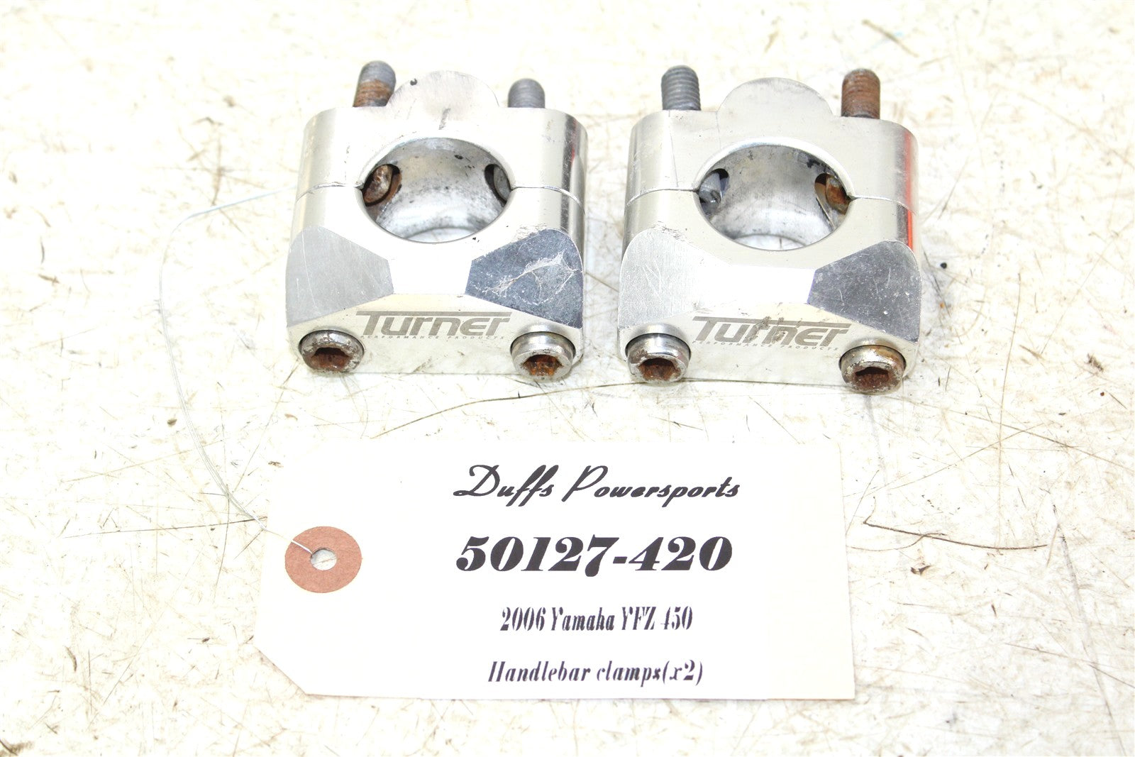 2006 Yamaha YFZ 450 Turner Oversized Handlebar Clamps Risers 1 1/8" 50127