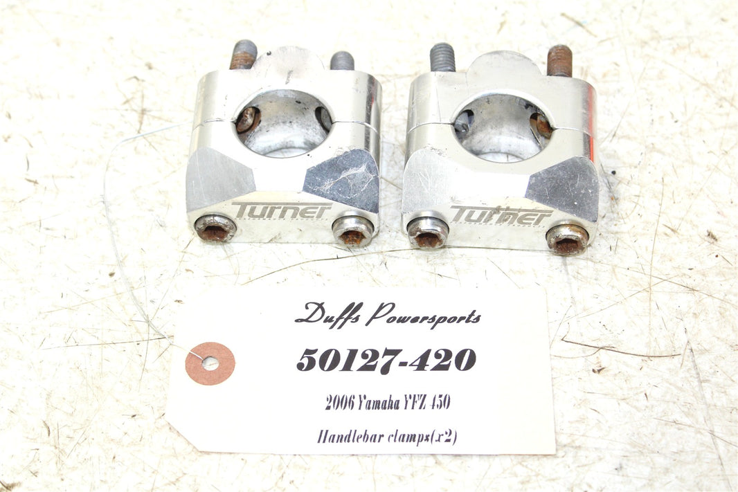 2006 Yamaha YFZ 450 Turner Oversized Handlebar Clamps Risers 1 1/8" 50127