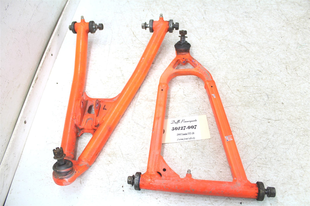 2006 Yamaha YFZ 450 Front Left Control A Arms Upper Lower 50127