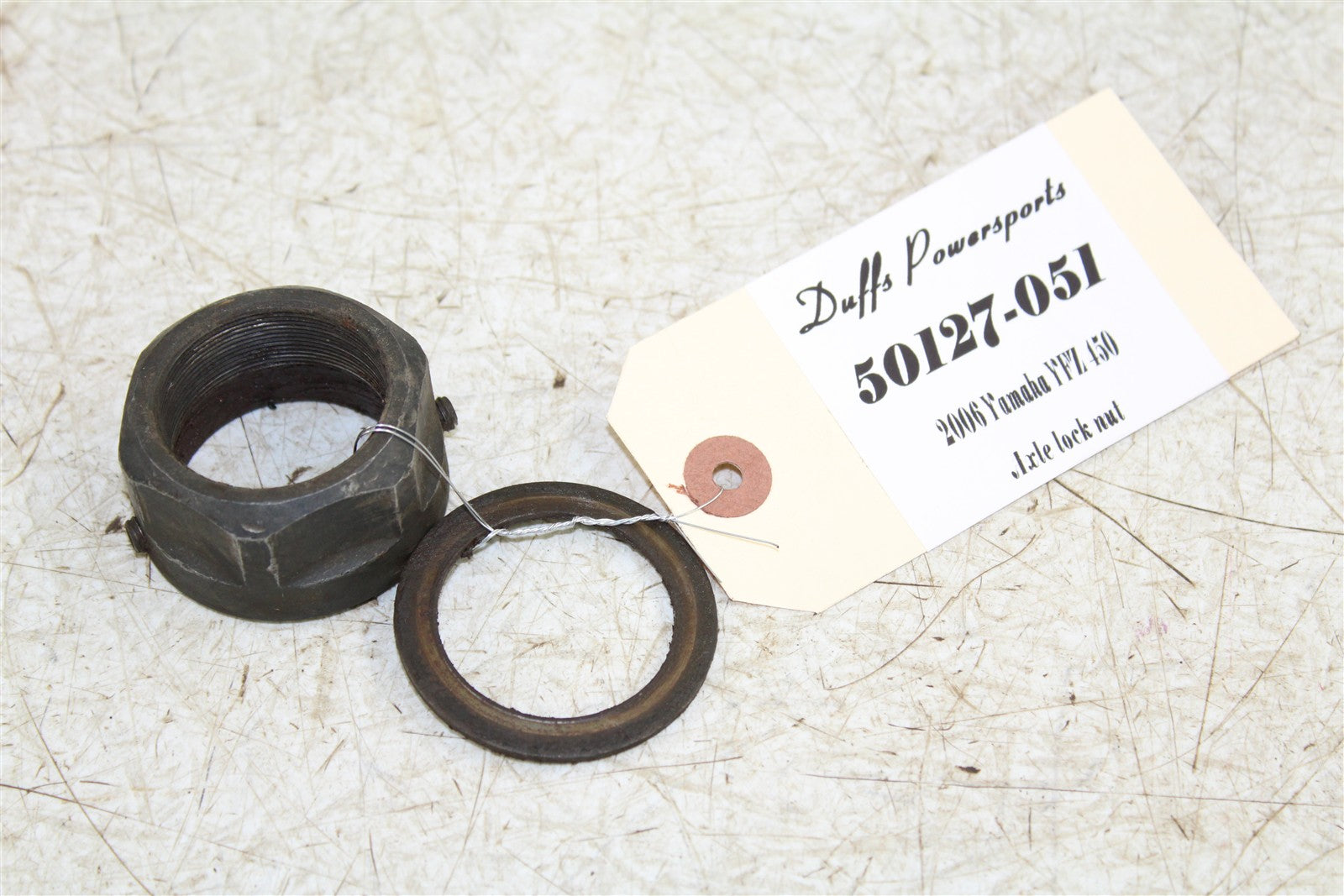 2006 Yamaha YFZ 450 Rear Axle Lock Nut 50127