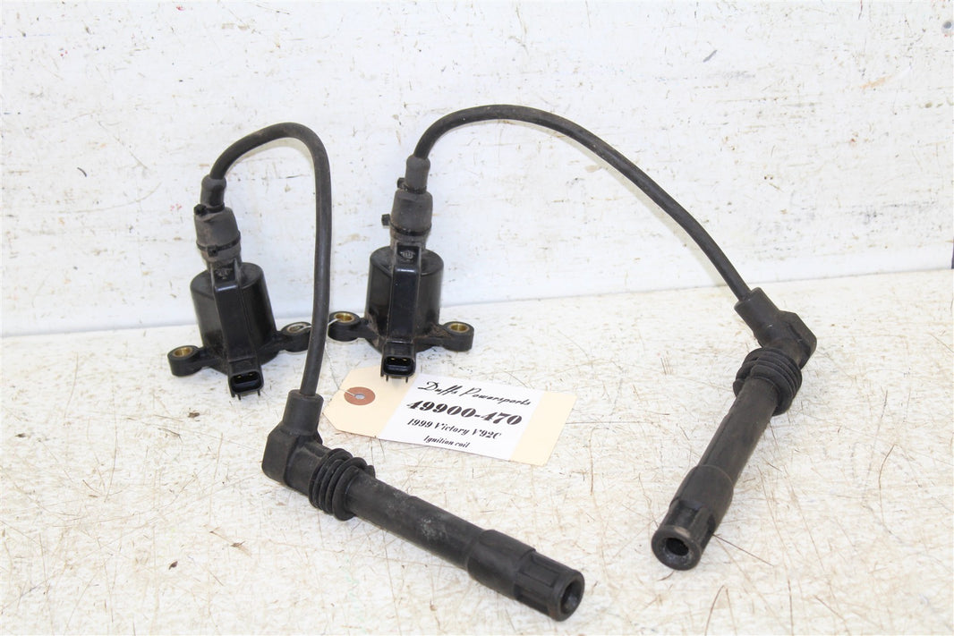 1999 Victory Motorcycle V92C Ignition Coils Spark Plug Boots 49900