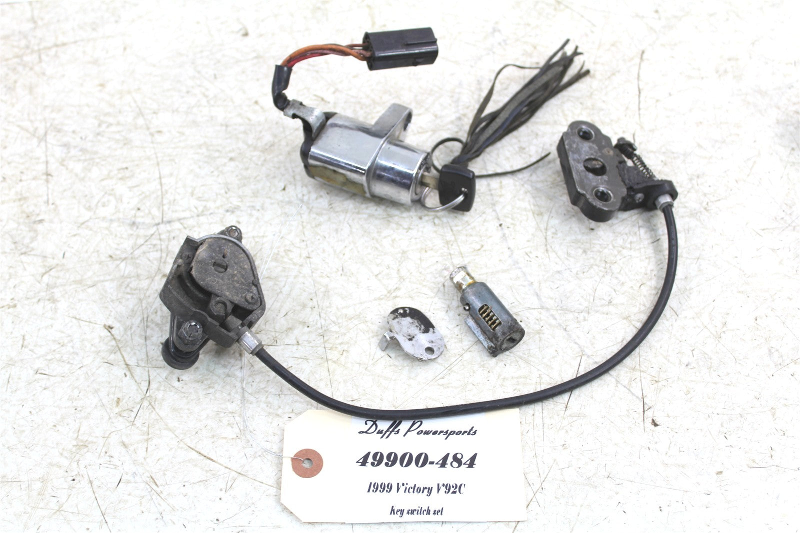 1999 Victory Motorcycle V92C Key Switch Ignition Lock Set Seat Latch 49900