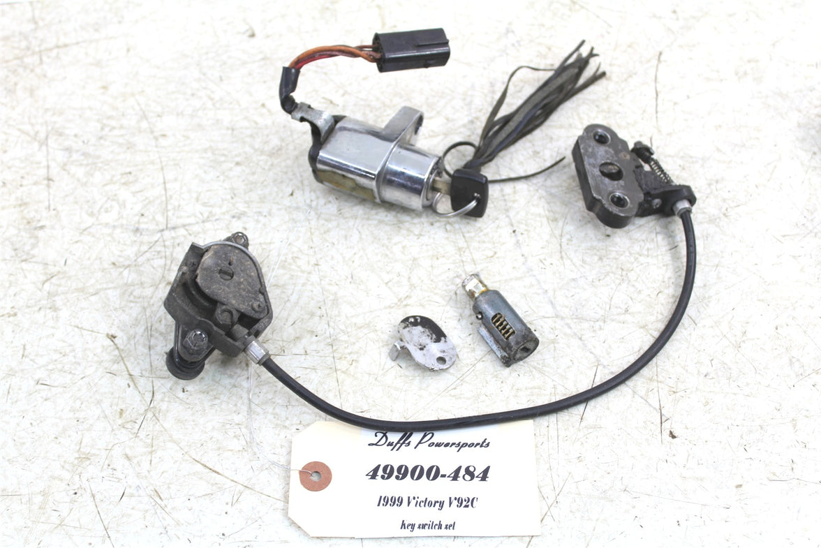 1999 Victory Motorcycle V92C Key Switch Ignition Lock Set Seat Latch 49900