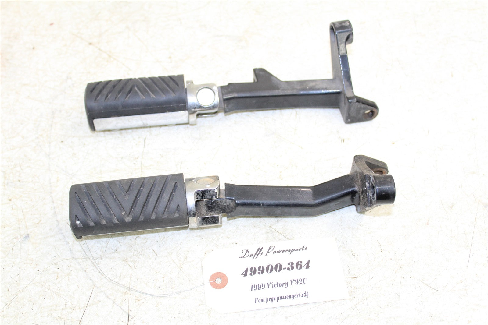1999 Victory Motorcycle V92C Passenger Foot Rest Pegs Set 49900