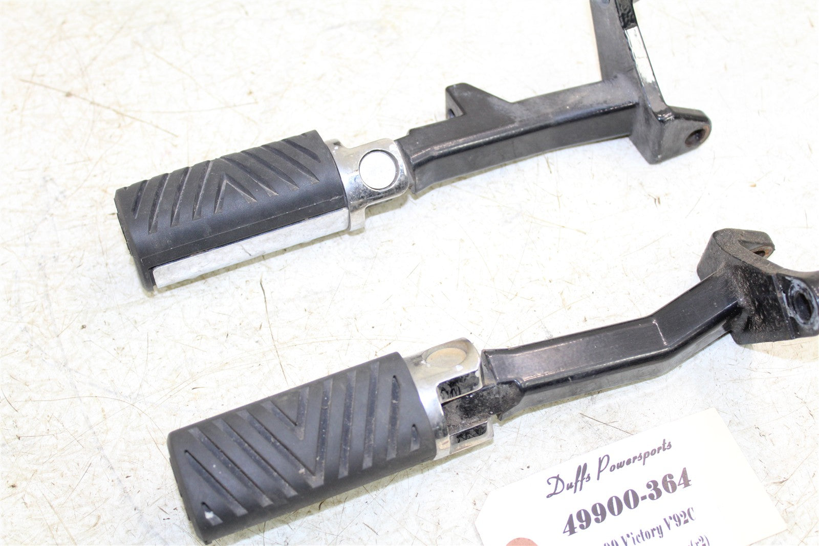 1999 Victory Motorcycle V92C Passenger Foot Rest Pegs Set 49900