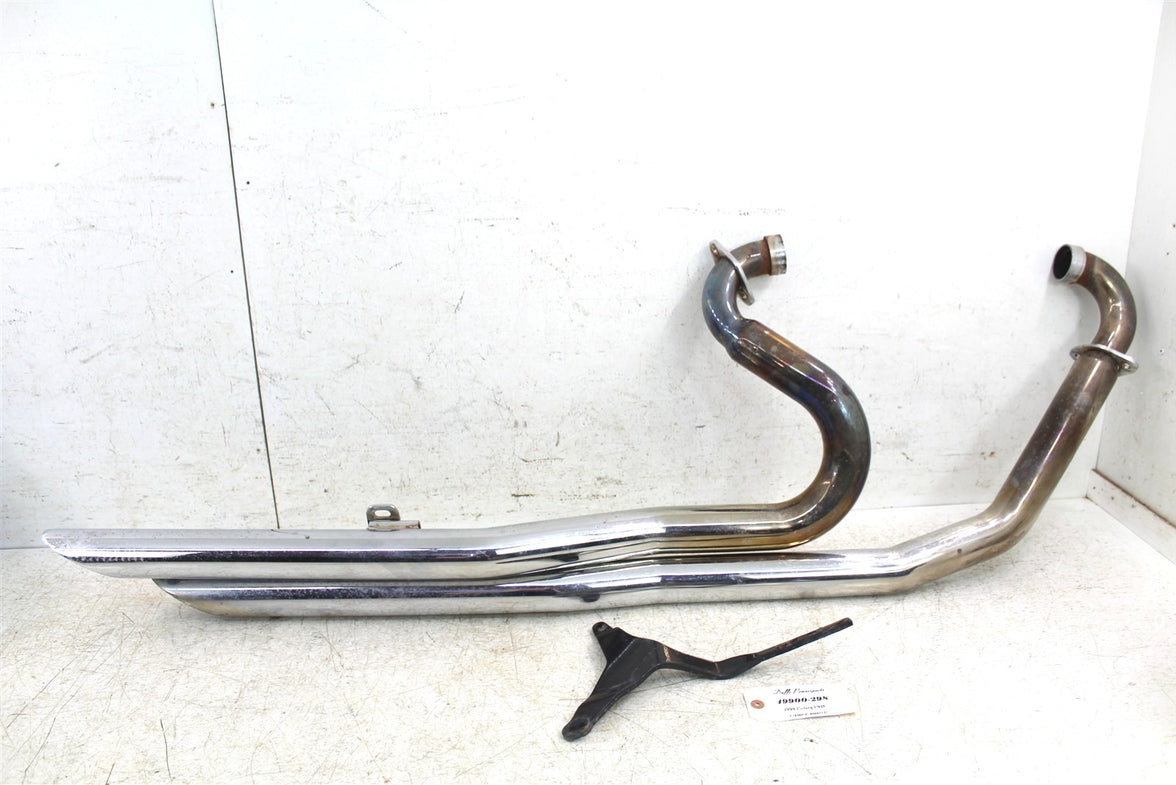1999 Victory Motorcycle V92C Exhaust System Head Pipe Silencer w/ Mount 49900