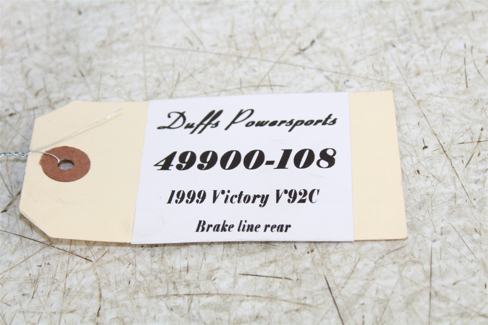 1999 Victory Motorcycle V92C Rear Brake Hose Line 49900