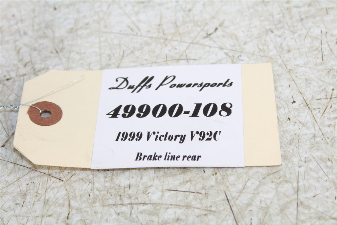 1999 Victory Motorcycle V92C Rear Brake Hose Line 49900