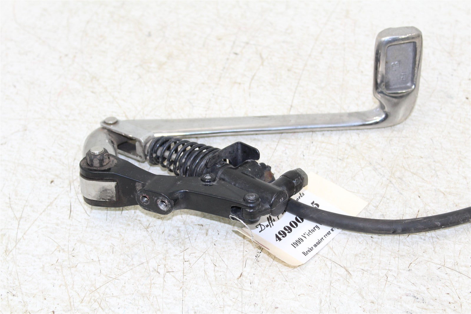 1999 Victory Motorcycle V92C Rear Brake Master Cylinder Reservoir w/ Pedal 49900