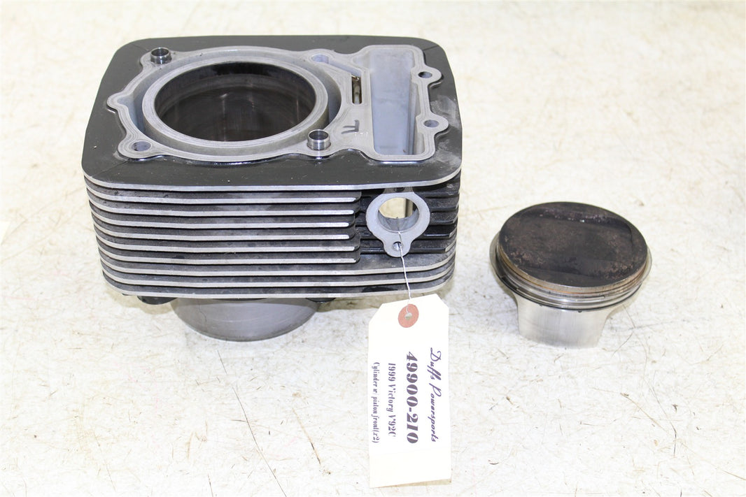 1999 Victory Motorcycle V92C Front Cylinder Jug w/ Piston 49900