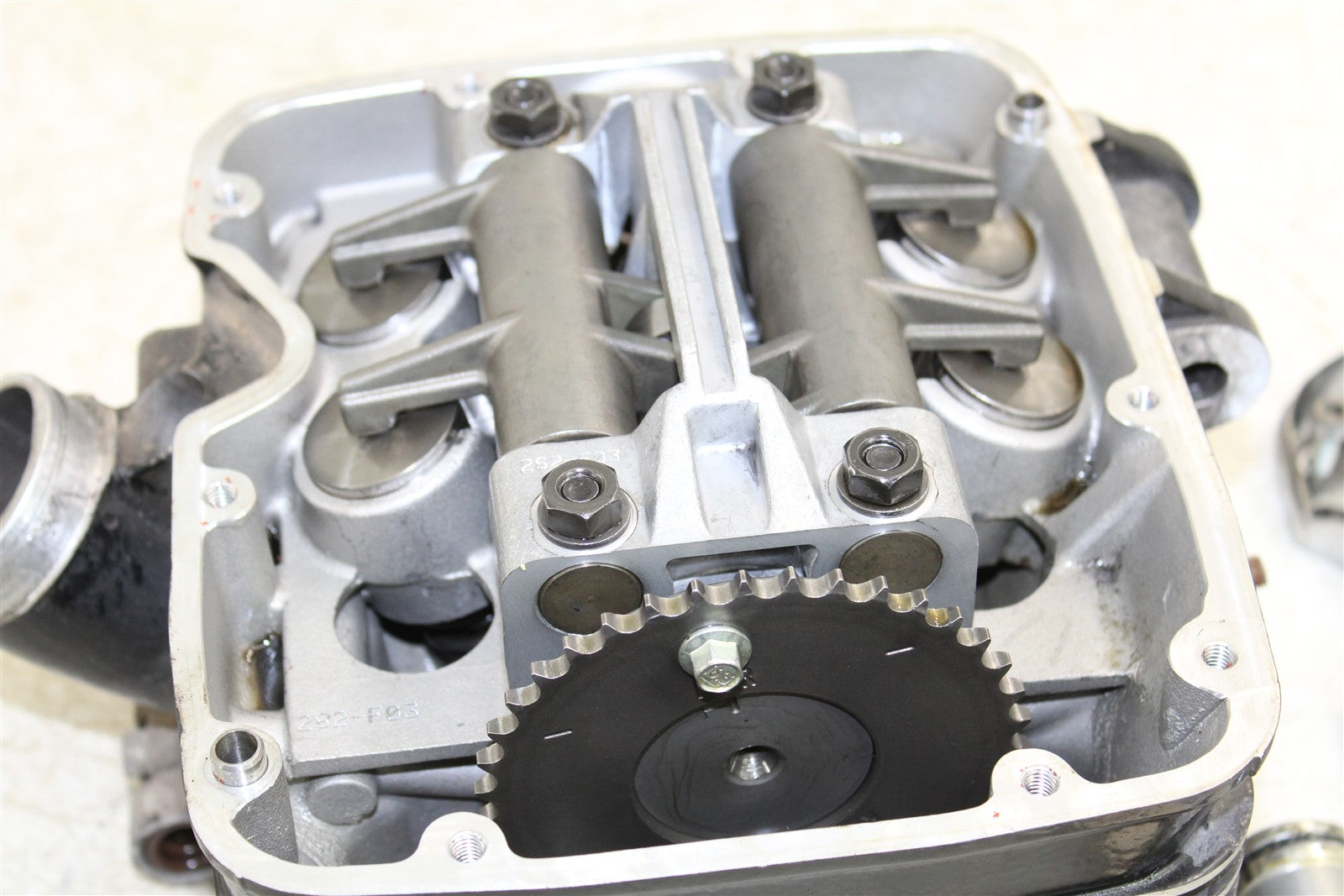 1999 Victory Motorcycle V92C Front Cylinder Head w/ Camshaft Valve Cover 49900