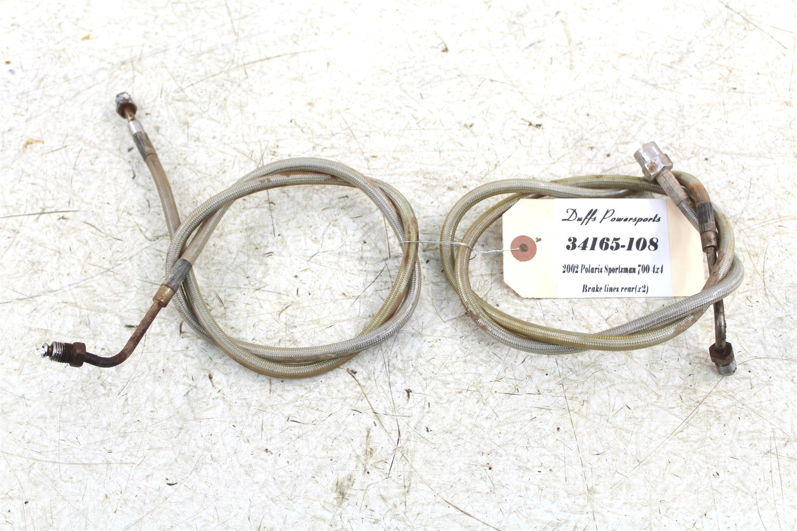 2002 Polaris Sportsman 700 4x4 Rear Brake Hoses Lines 34165