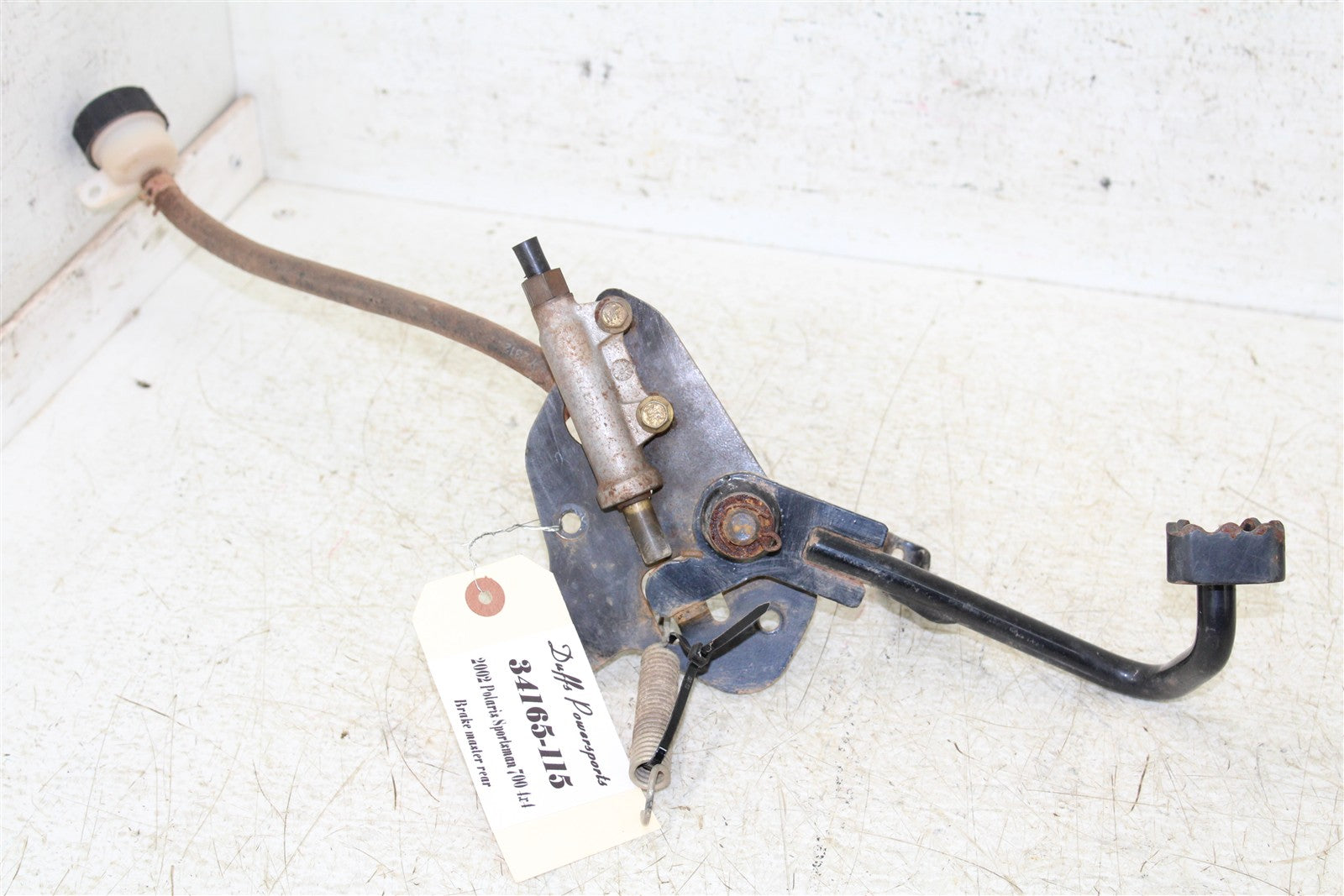 2002 Polaris Sportsman 700 4x4 Rear Brake Master Cylinder w/ Pedal 34165
