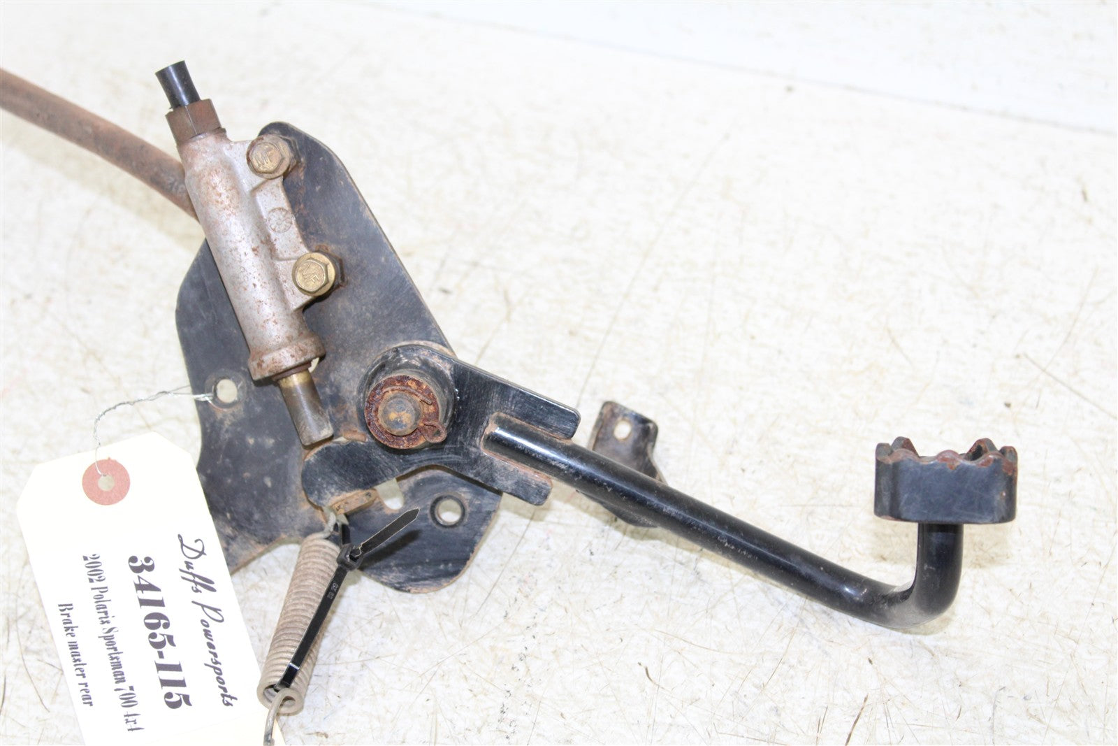 2002 Polaris Sportsman 700 4x4 Rear Brake Master Cylinder w/ Pedal 34165