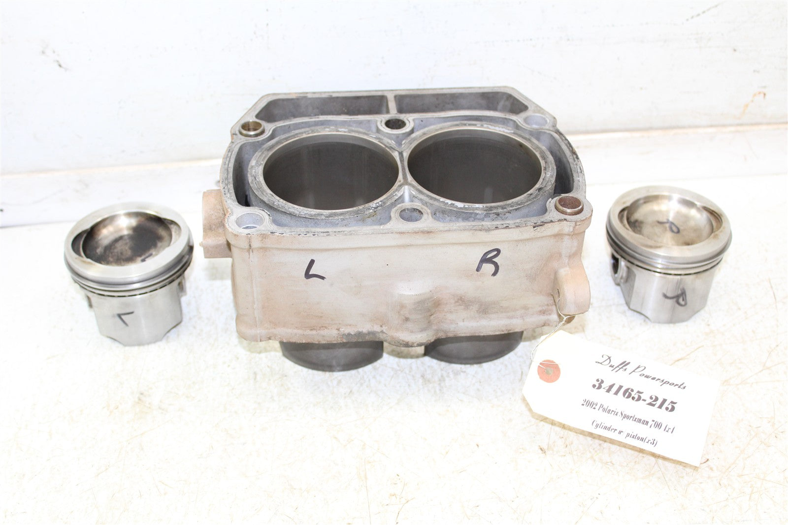 2002 Polaris Sportsman 700 4x4 Engine Cylinder Jug w/ Pistons 34165
