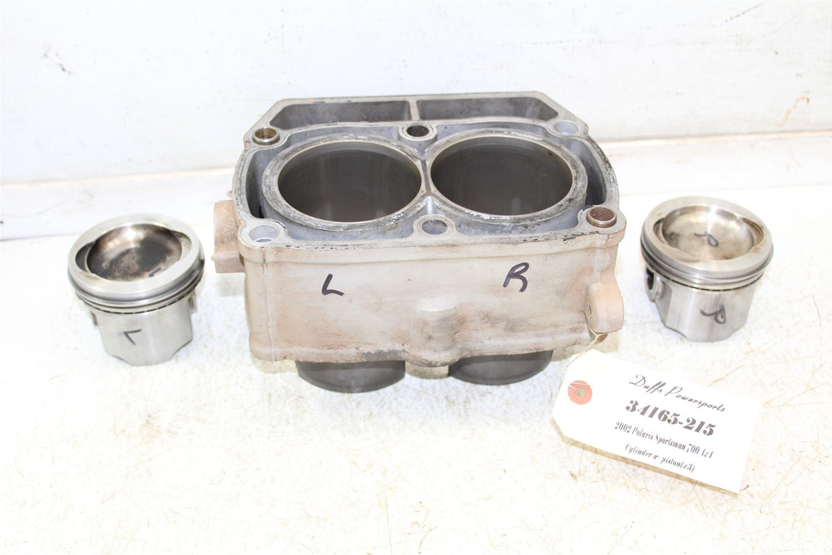 2002 Polaris Sportsman 700 4x4 Engine Cylinder Jug w/ Pistons 34165
