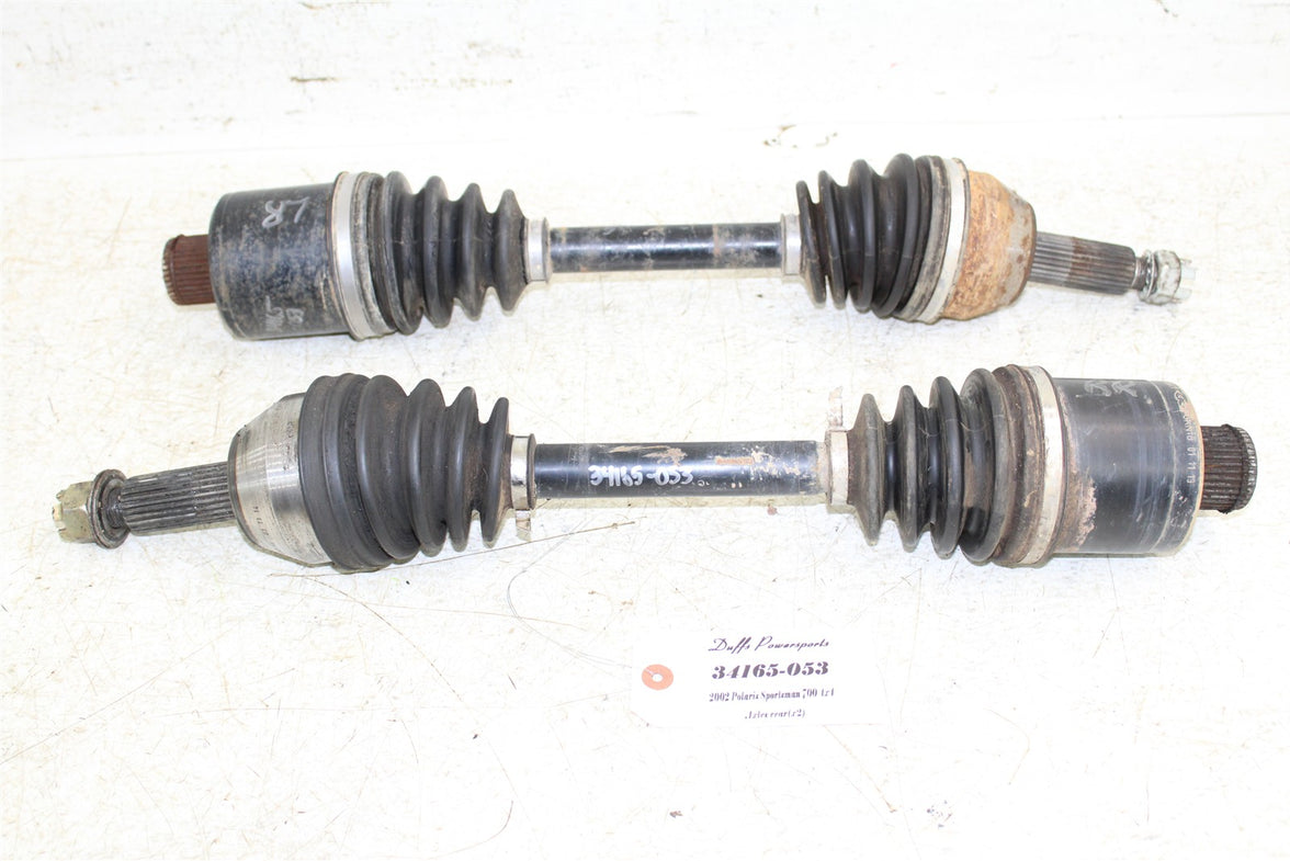2002 Polaris Sportsman 700 4x4 Rear CV Axles Boots Straight Left & Right 34165
