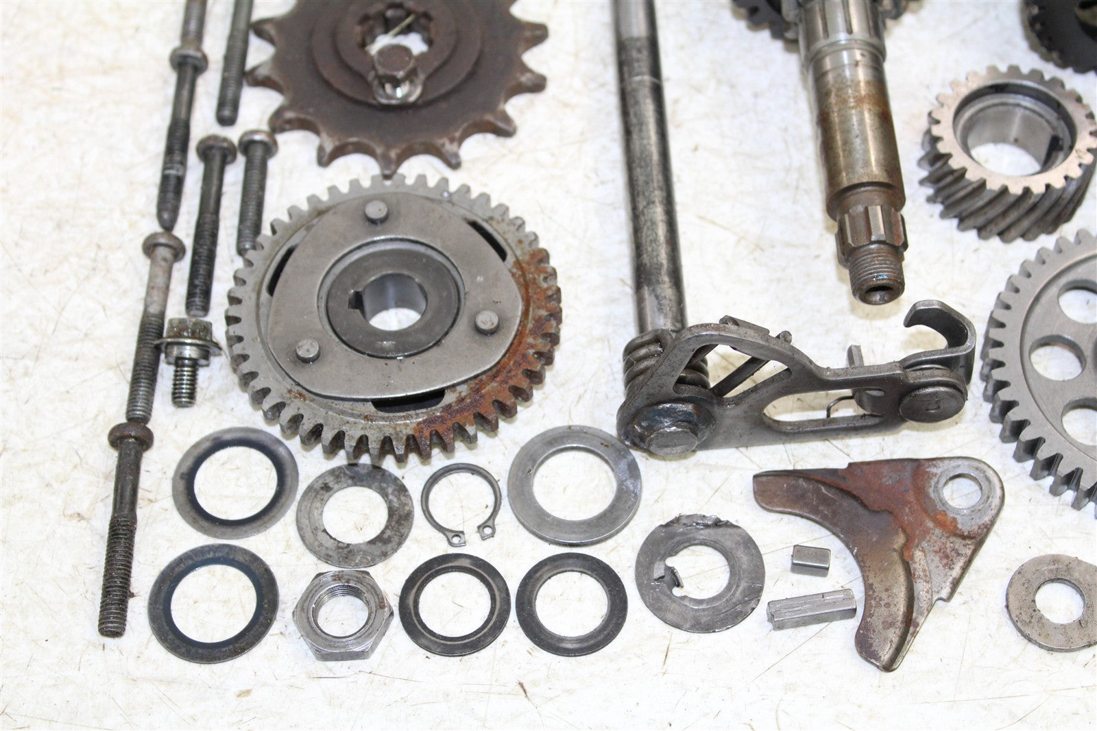 1996 Yamaha Blaster 200 Transmission Gears Shift Shaft Forks Drum 50128
