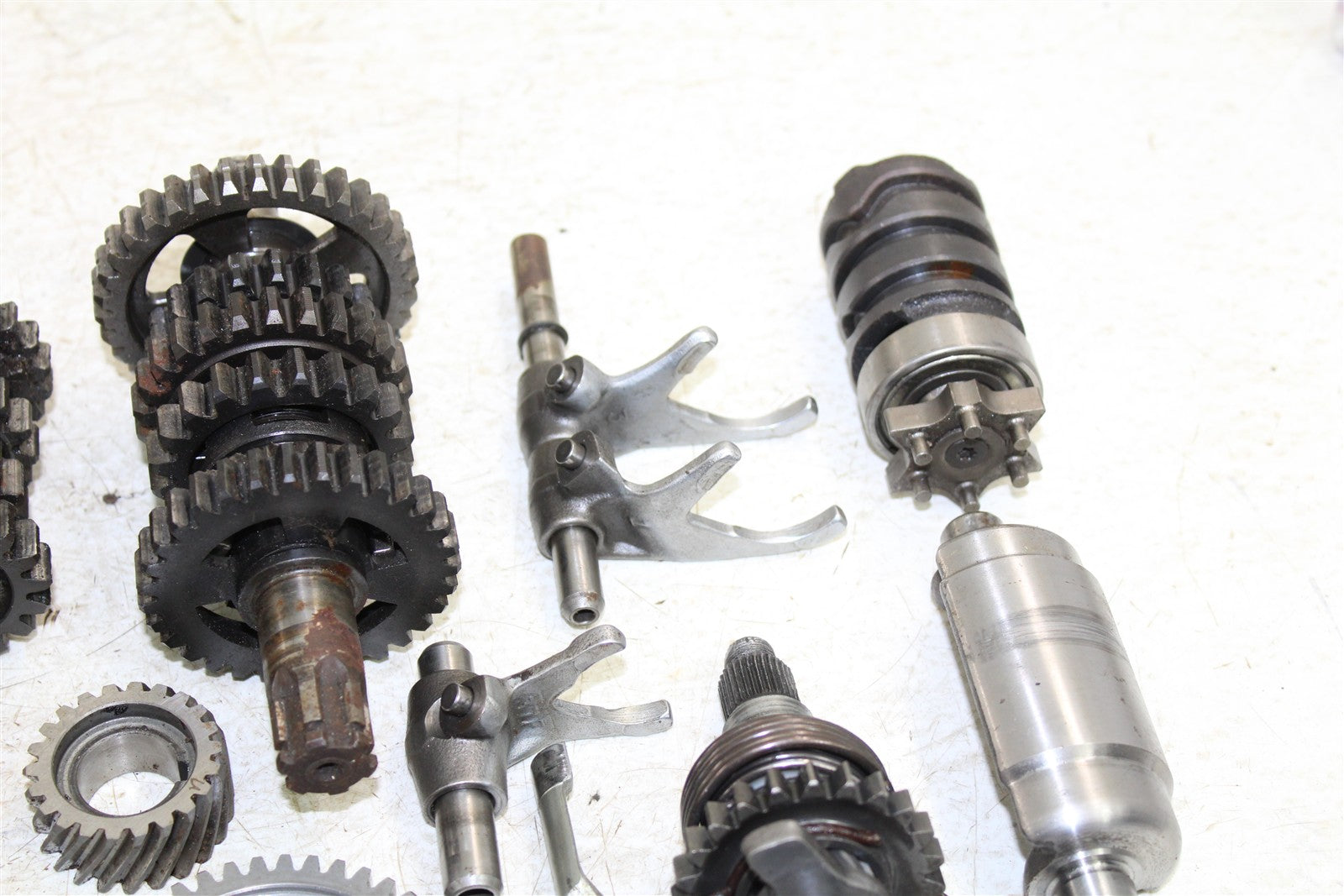 1996 Yamaha Blaster 200 Transmission Gears Shift Shaft Forks Drum 50128