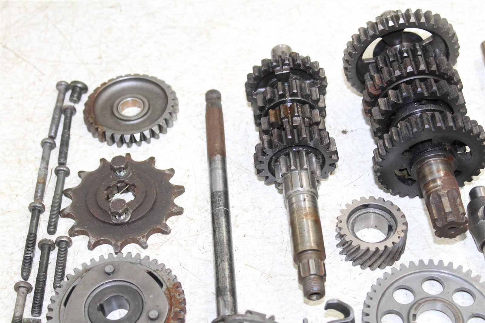 1996 Yamaha Blaster 200 Transmission Gears Shift Shaft Forks Drum 50128