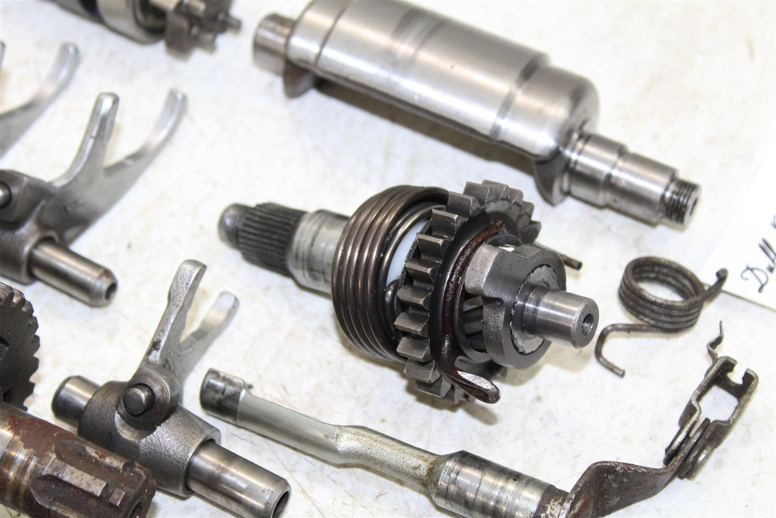 1996 Yamaha Blaster 200 Transmission Gears Shift Shaft Forks Drum 50128