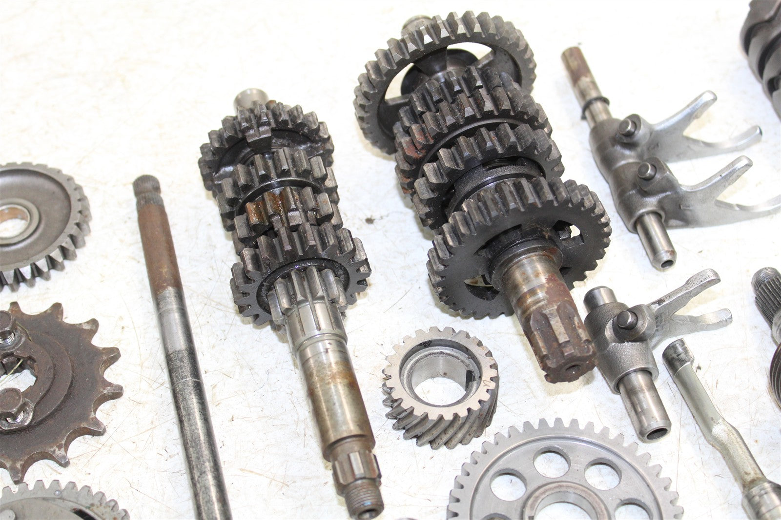 1996 Yamaha Blaster 200 Transmission Gears Shift Shaft Forks Drum 50128