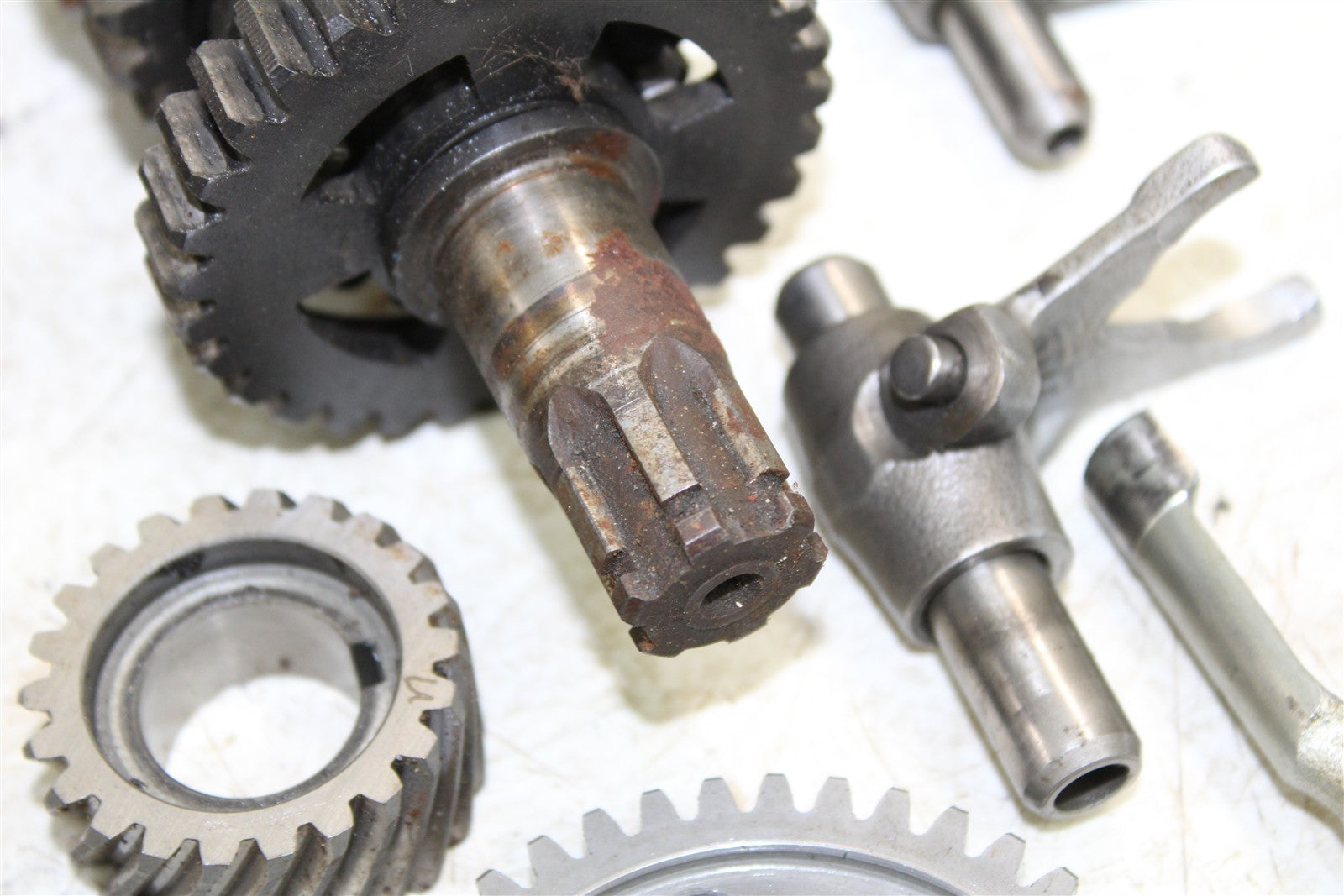 1996 Yamaha Blaster 200 Transmission Gears Shift Shaft Forks Drum 50128