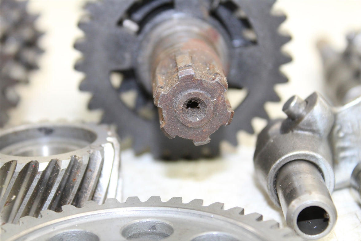 1996 Yamaha Blaster 200 Transmission Gears Shift Shaft Forks Drum 50128