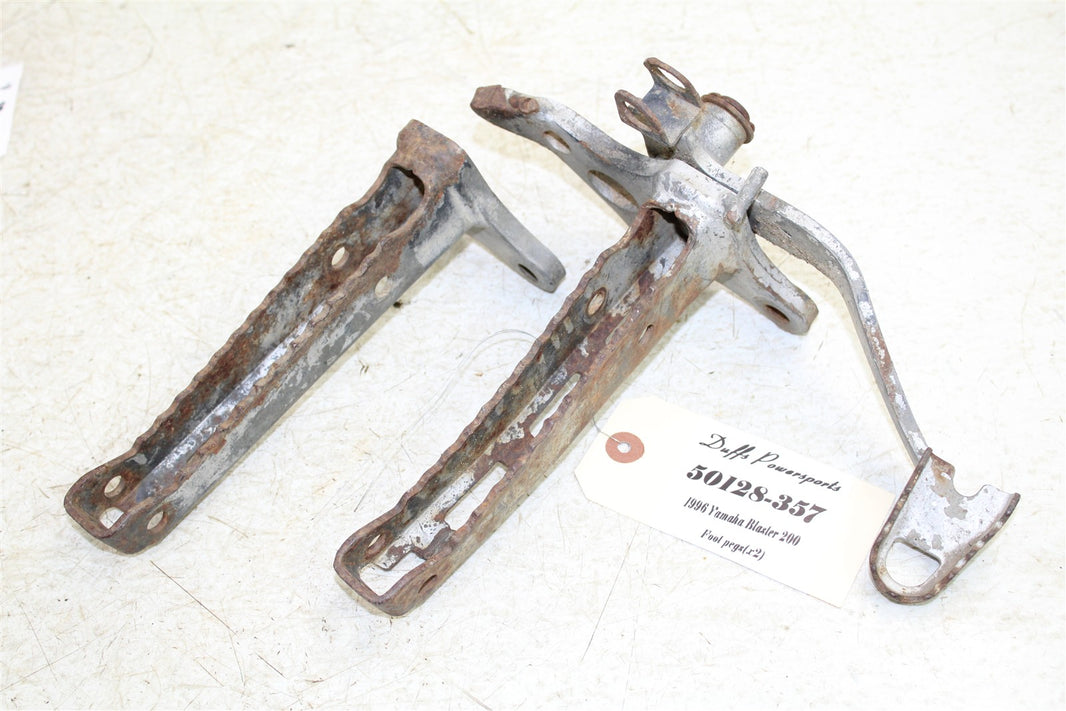 1996 Yamaha Blaster 200 Foot Pegs Rests Set Left Right w/ Brake Pedal 50128