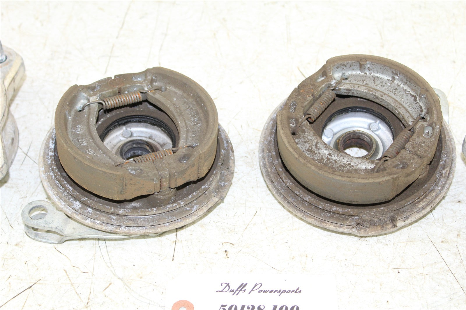 1996 Yamaha Blaster 200 Front Brake Drums Backing Plates Panel Hubs 50128