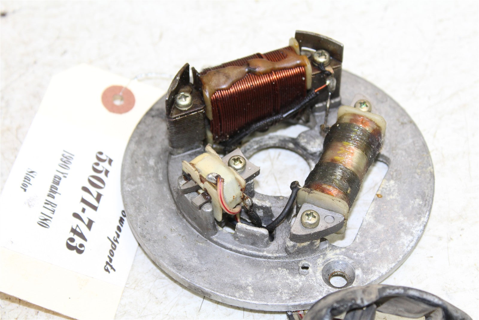 1990 Yamaha RT 180 Stator Plate Magneto Coil 55071