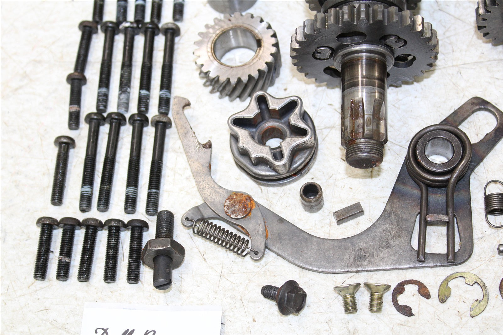 1990 Yamaha RT 180 Transmission Gears Shaft Shift Drum 55071