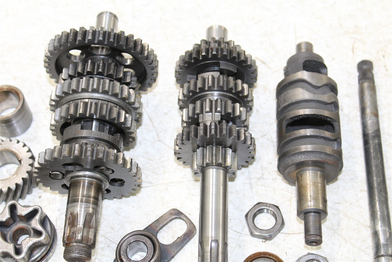 1990 Yamaha RT 180 Transmission Gears Shaft Shift Drum 55071