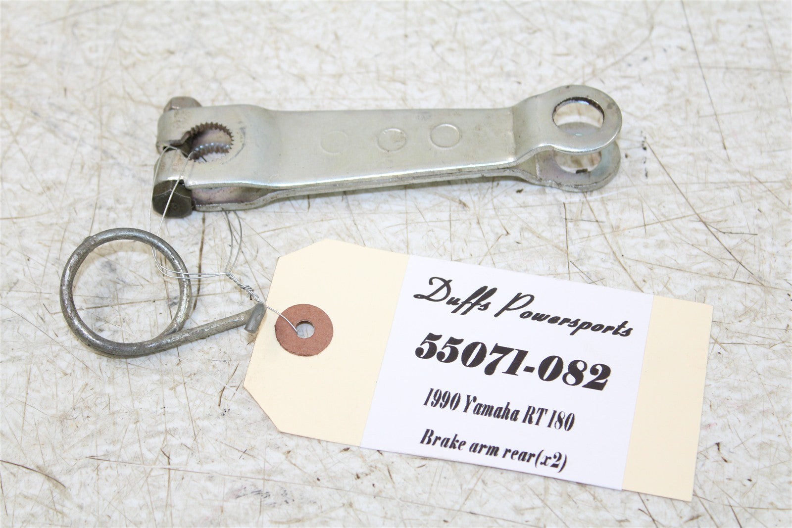1990 Yamaha RT 180 Rear Brake Drum Arm w/ Spring 55071