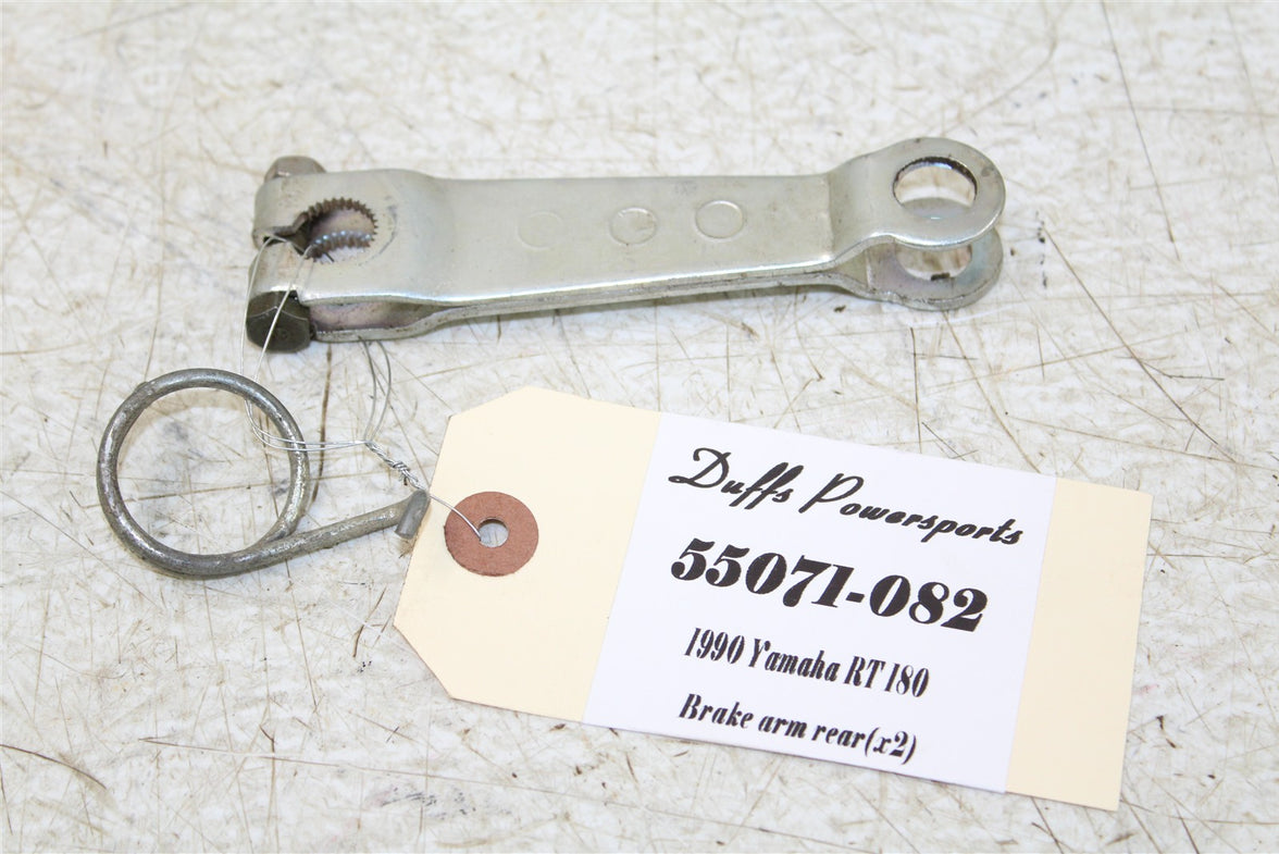 1990 Yamaha RT 180 Rear Brake Drum Arm w/ Spring 55071