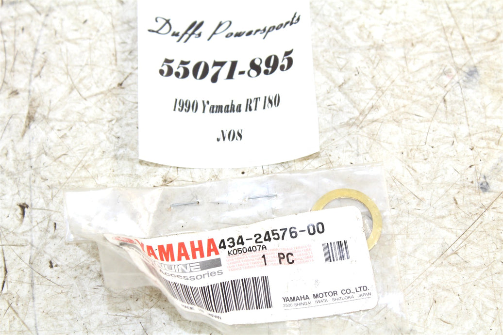 NOS Genuine Yamaha Filter Gasket Washer 434-24576-00 NEW 55071