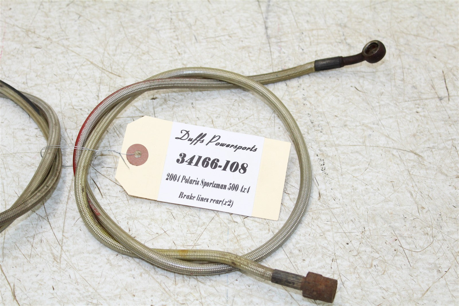 2004 Polaris Sportsman 500 4x4 Rear Brake Hoses Lines 34166