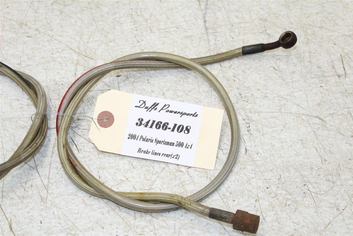 2004 Polaris Sportsman 500 4x4 Rear Brake Hoses Lines 34166