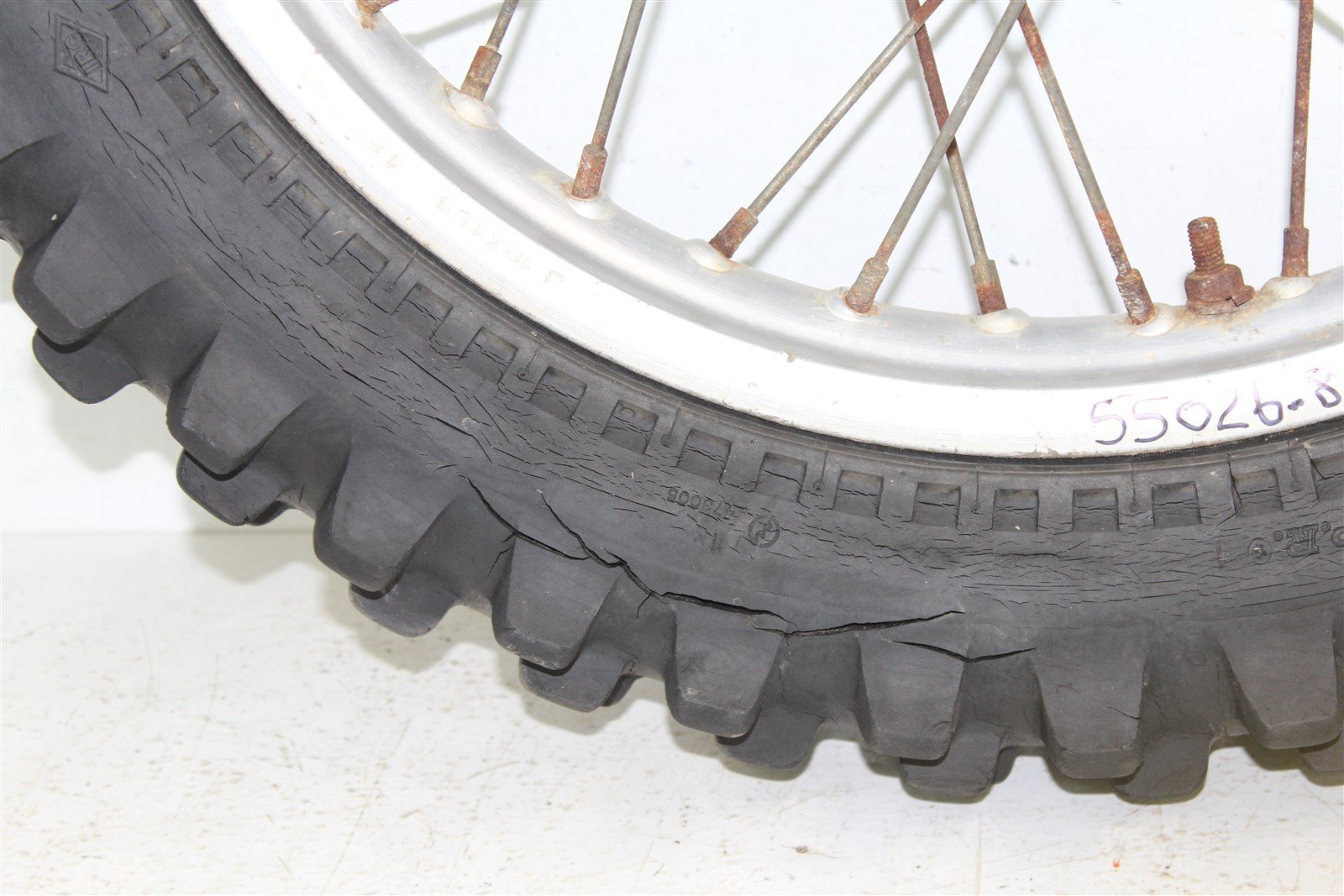 1983 Yamaha Yz100 Rear Wheel Rim Tire