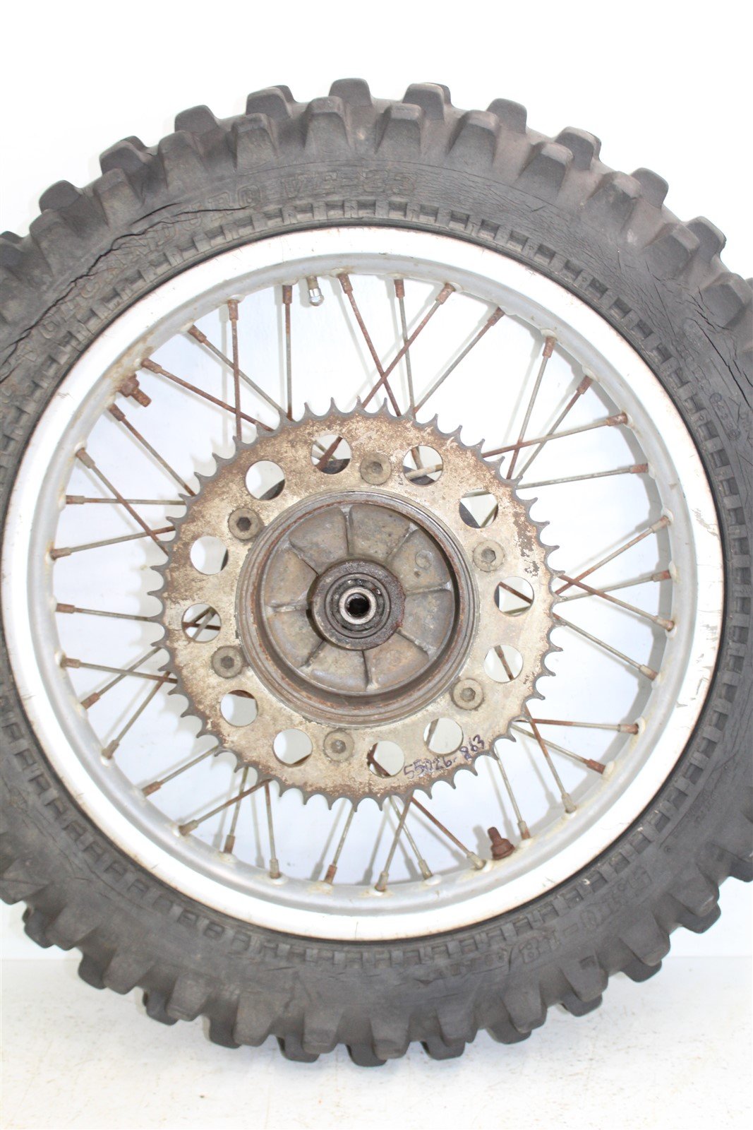 1983 Yamaha Yz100 Rear Wheel Rim Tire