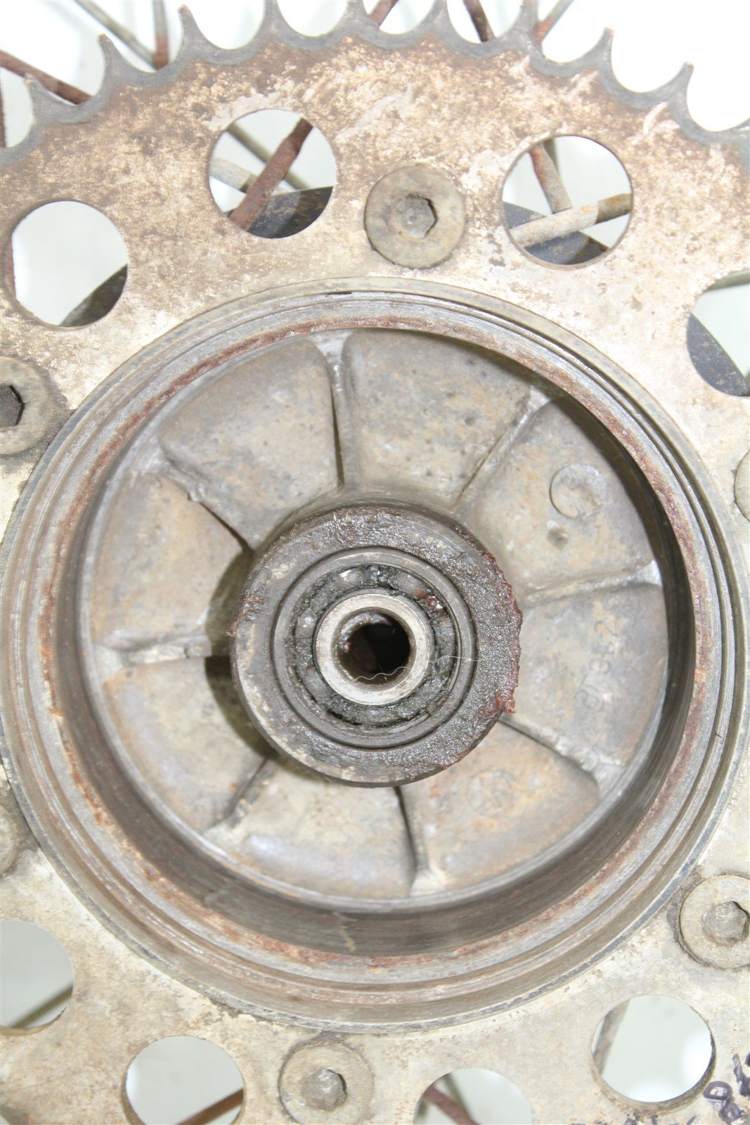 1983 Yamaha Yz100 Rear Wheel Rim Tire