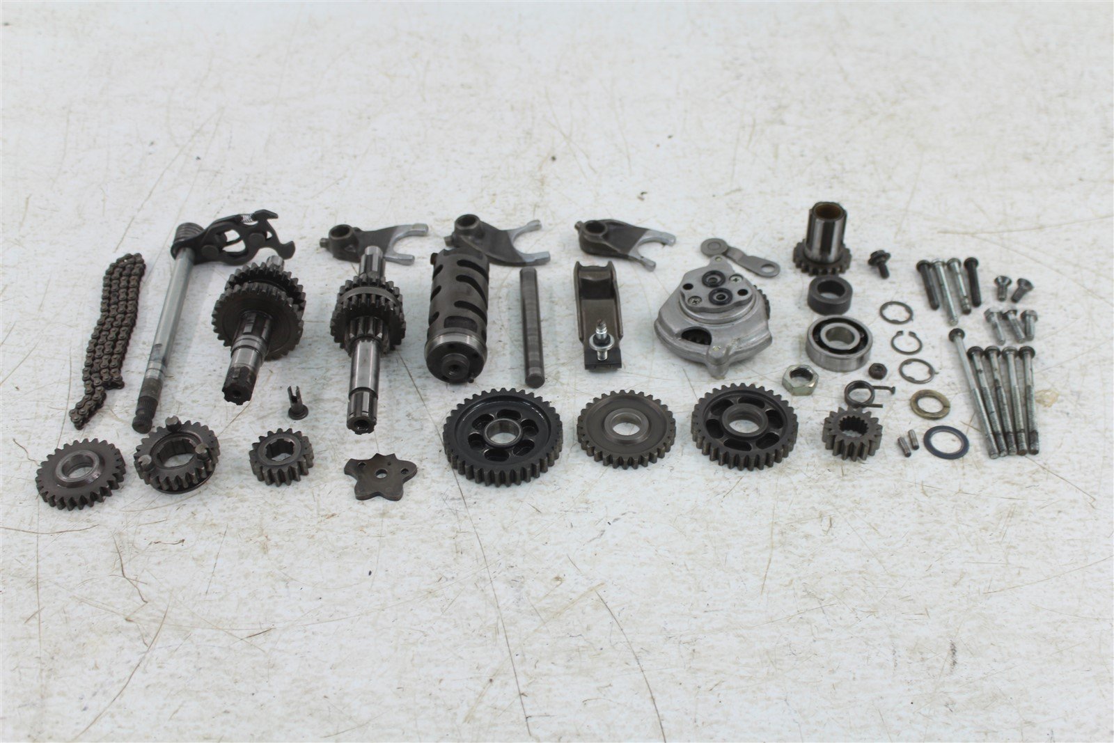 1983 Honda XR80 Transmission Gears Shaft Shift Drum