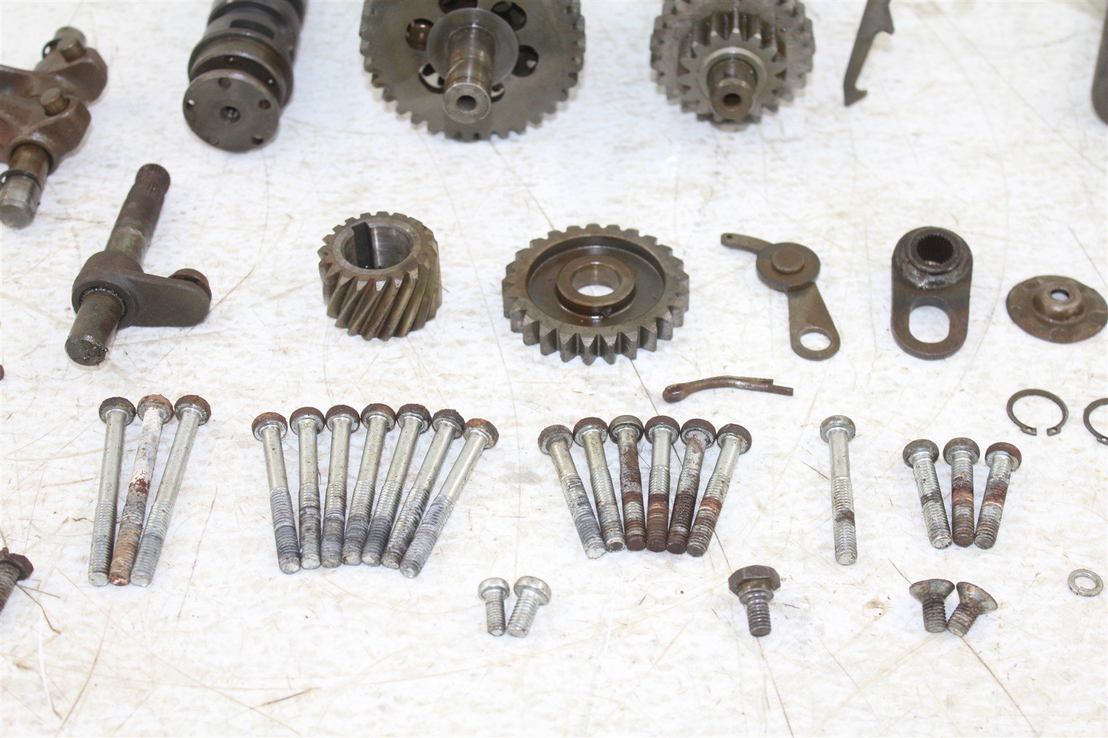 1978 Yamaha DT 100 Transmission Gears Shift Shaft Drum Forks Clutch Rod