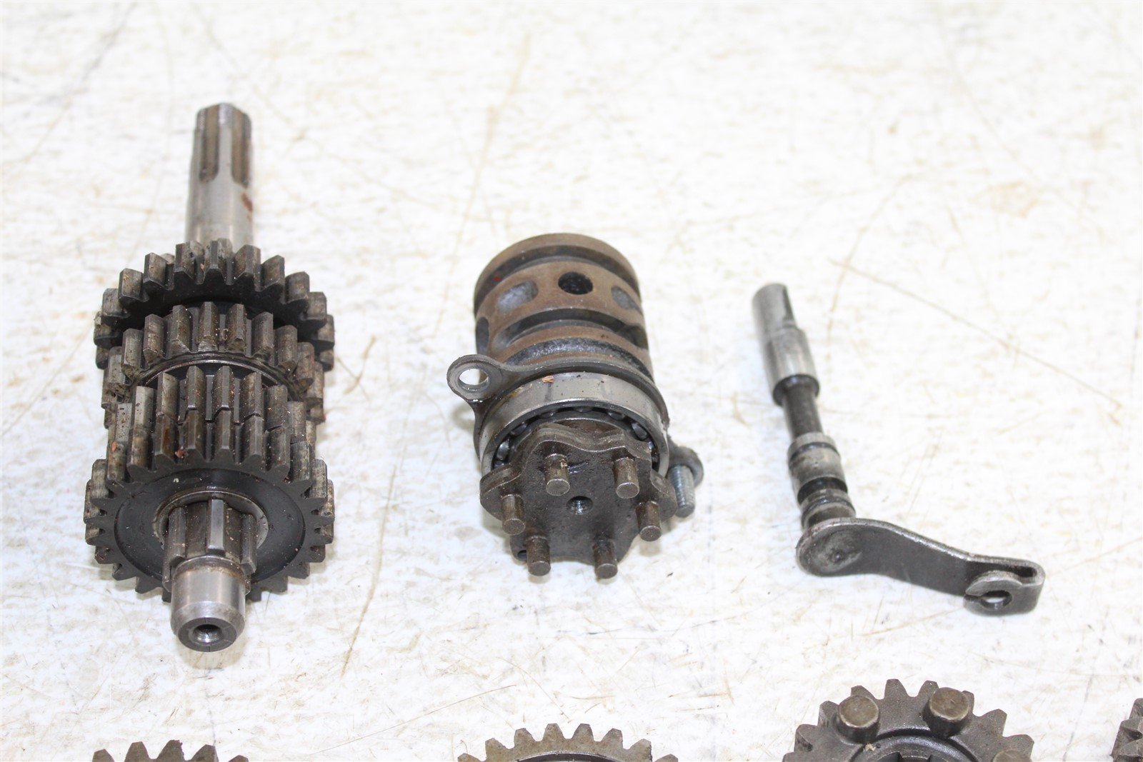 1984 Kawasaki KX 125 Transmission Gears Shaft Shift Drum