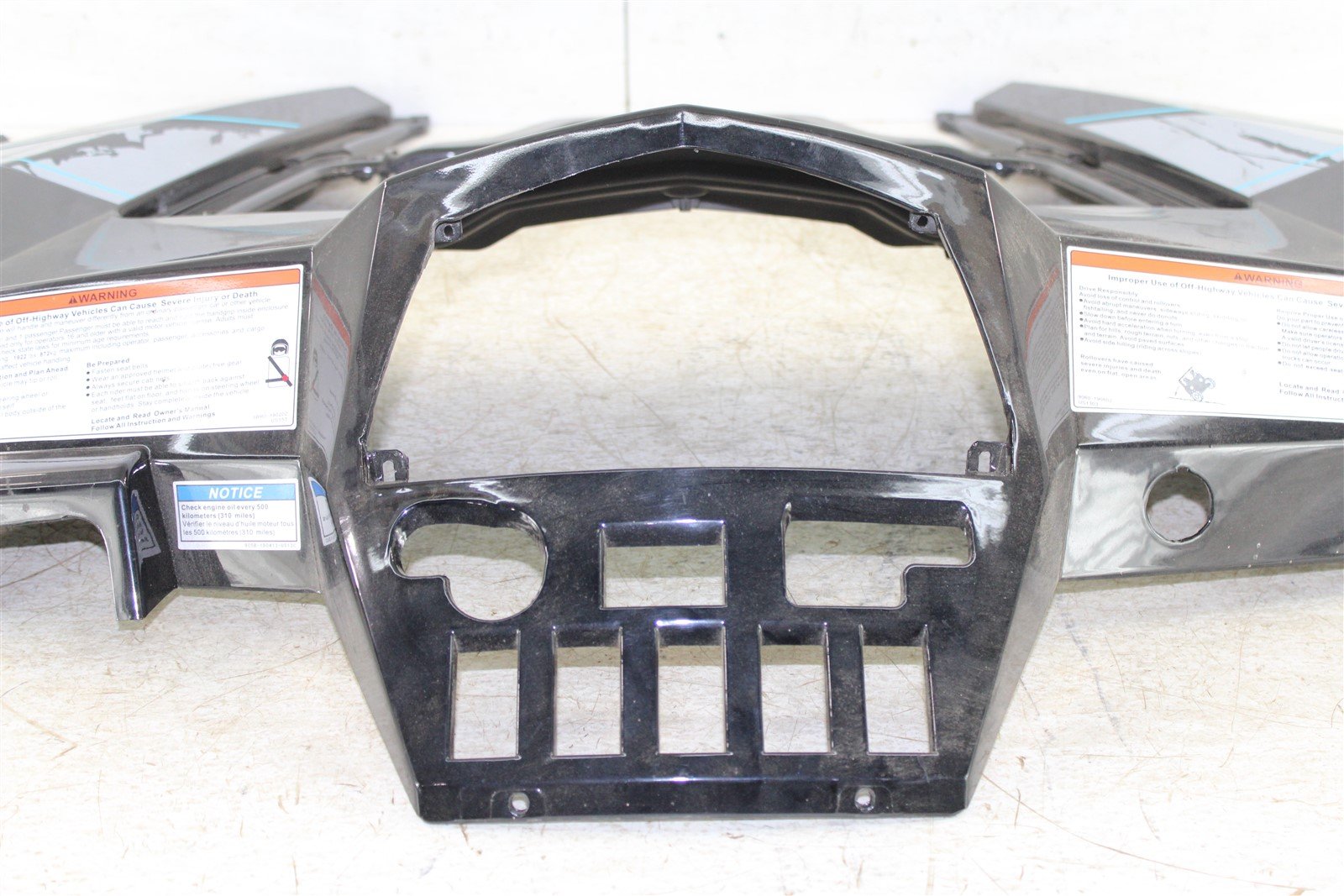 2019 CFMoto Zforce 500 Front Fender Hood Plastic Nebula Black CF500