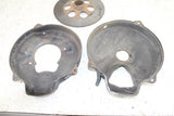 1986 Yamaha Moto 4 225 Rear Brake Rotor Disc & Guards Shields Housing