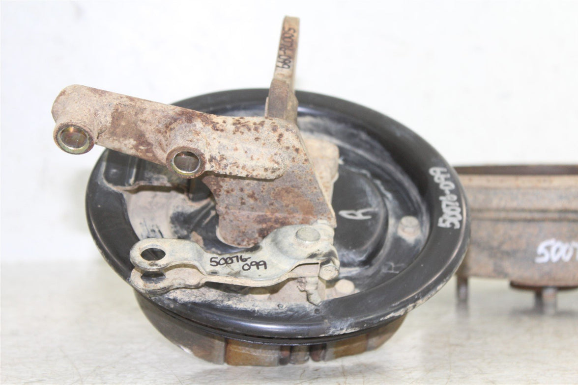 1997 Yamaha Timberwolf 250 2x4 Front Right Brake Drum Backing Plate Panel Hub