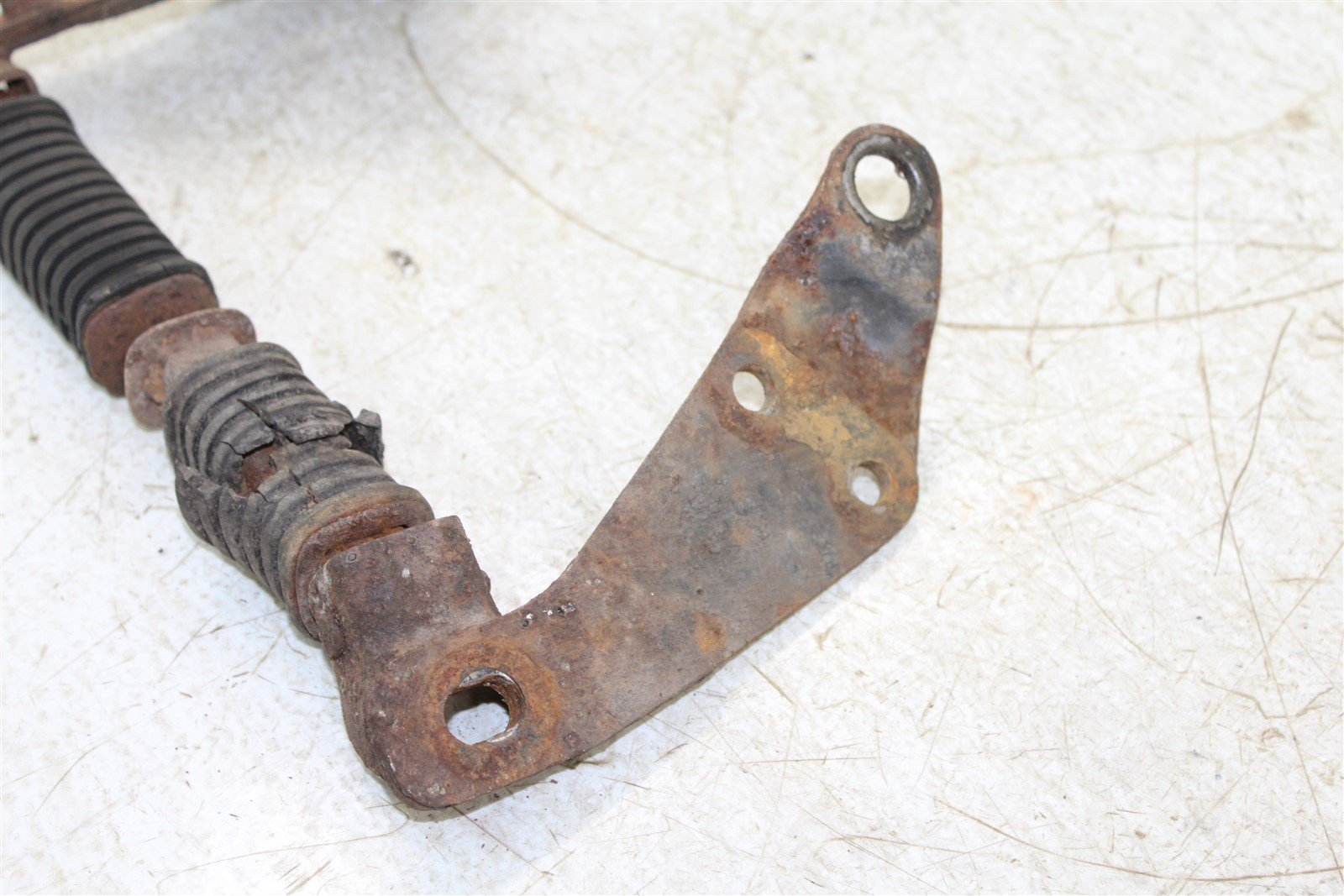 1975 Yamaha RD250 Passenger Foot Rest Pegs Set Exhaust Mount